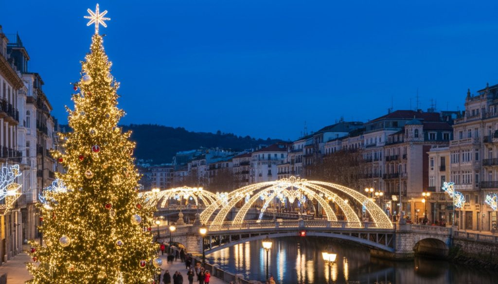 Natal em Donostia: Um Passeio Mágico entre Luzes e Encanto.