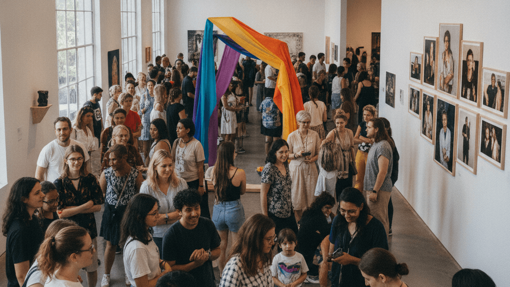 Galería con obras de arte queer en los eventos culturales del Orgullo en Sevilla