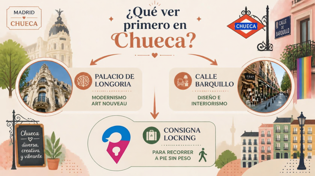 Qué ver en Chueca. Infografía.