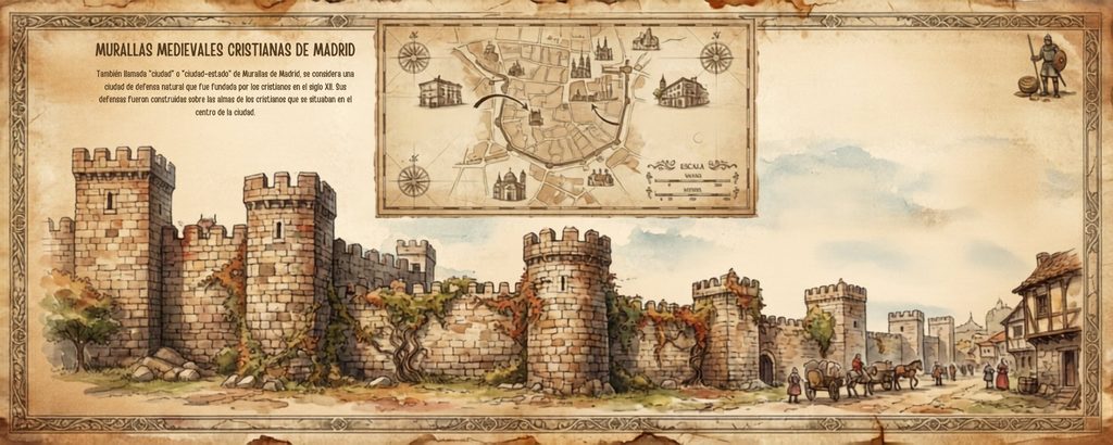 Rutas por La Latina del Madrid Medieval y Murallas Antiguas.