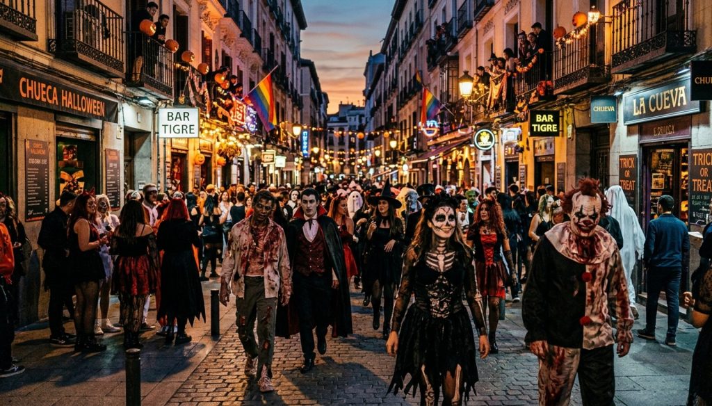Halloween en Chueca: 7 Citas Clave de Fiestas Temáticas, Coctelería Embrujada, Microteatro de Misterio y Disfraces.